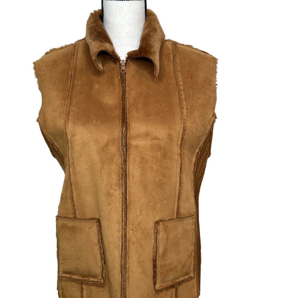 Designer Originals Suede Vest Size Large